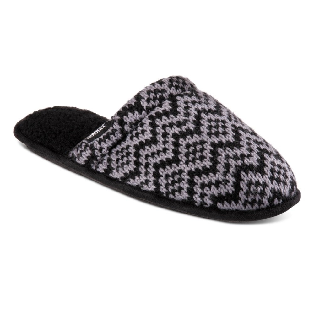 Isotoner Men's Wallace Fair Isle Clog Slippers medium 8-9